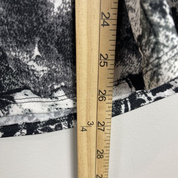 Cocomo Top Small Black White Stretch Popover Blouse Romantic Boho Chic Artsy - Picture 7 of 7